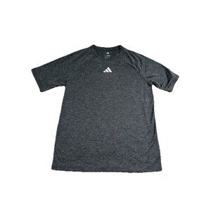 Boy’s ADIDAS Dark Gray T-Shirt Size L Short Sleeve
